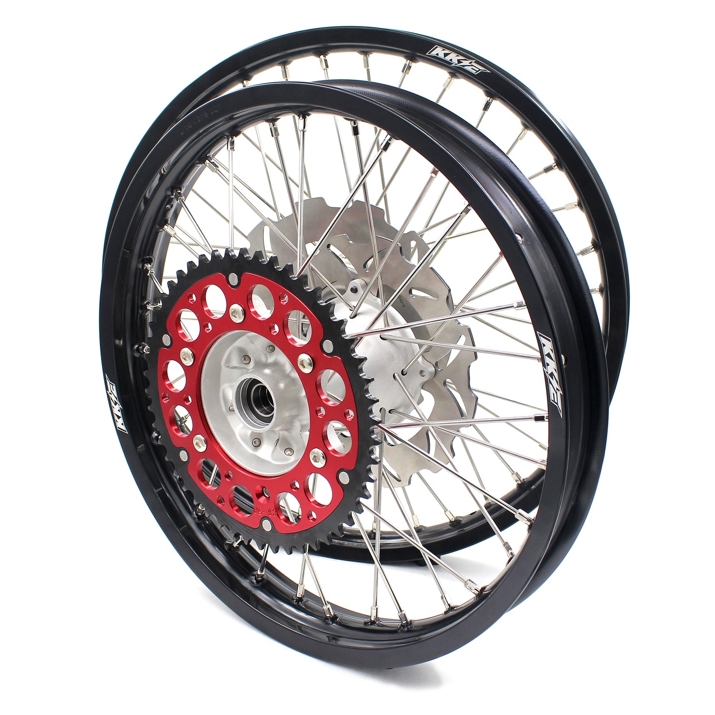 Pre-order KKE 21 & 18 Casting MX Rims for Honda XR650R 2000-2008 240MM/240MM Disc Silver&Black