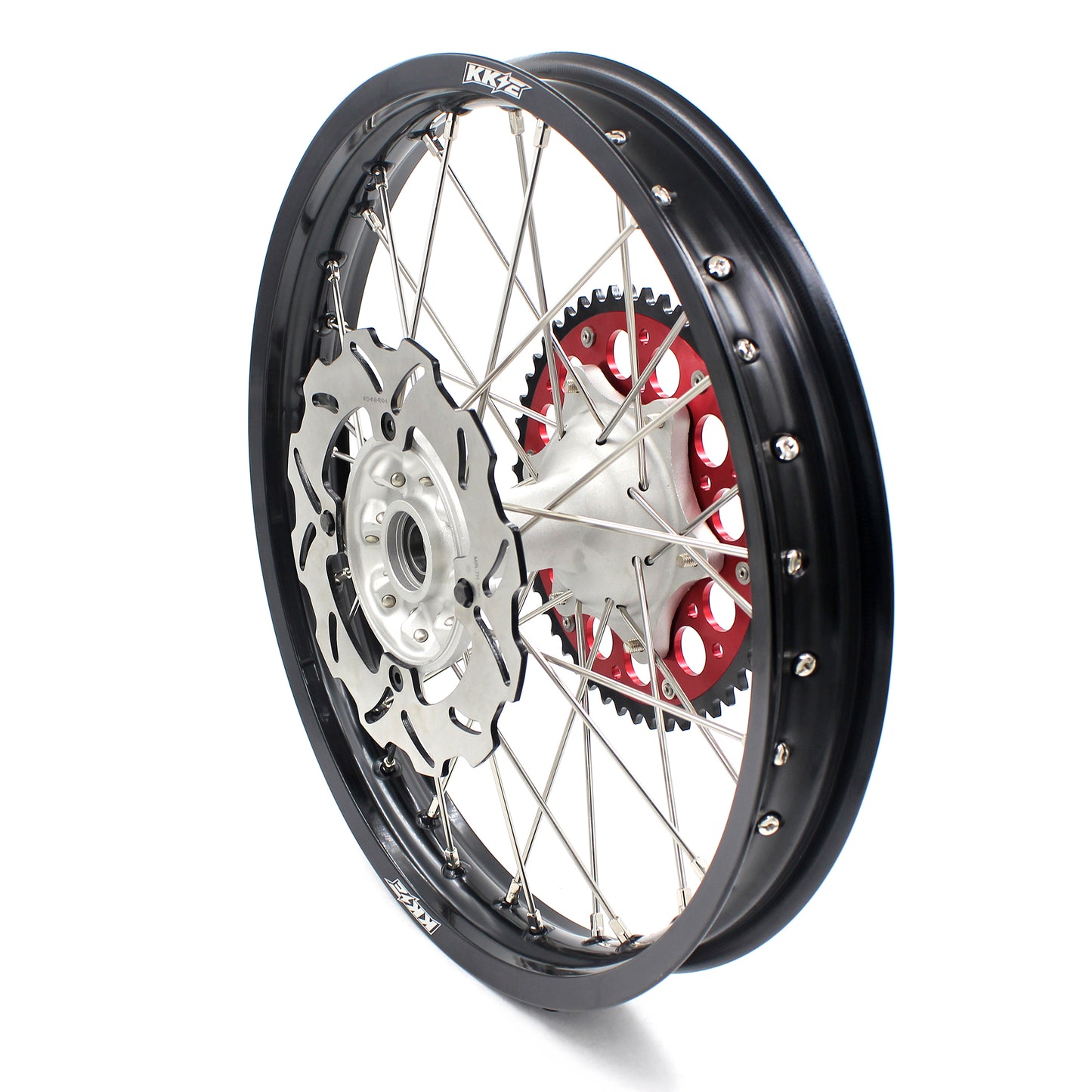 Pre-order KKE 21 & 18 Casting MX Rims for Honda XR650R 2000-2008 240MM/240MM Disc Silver&Black
