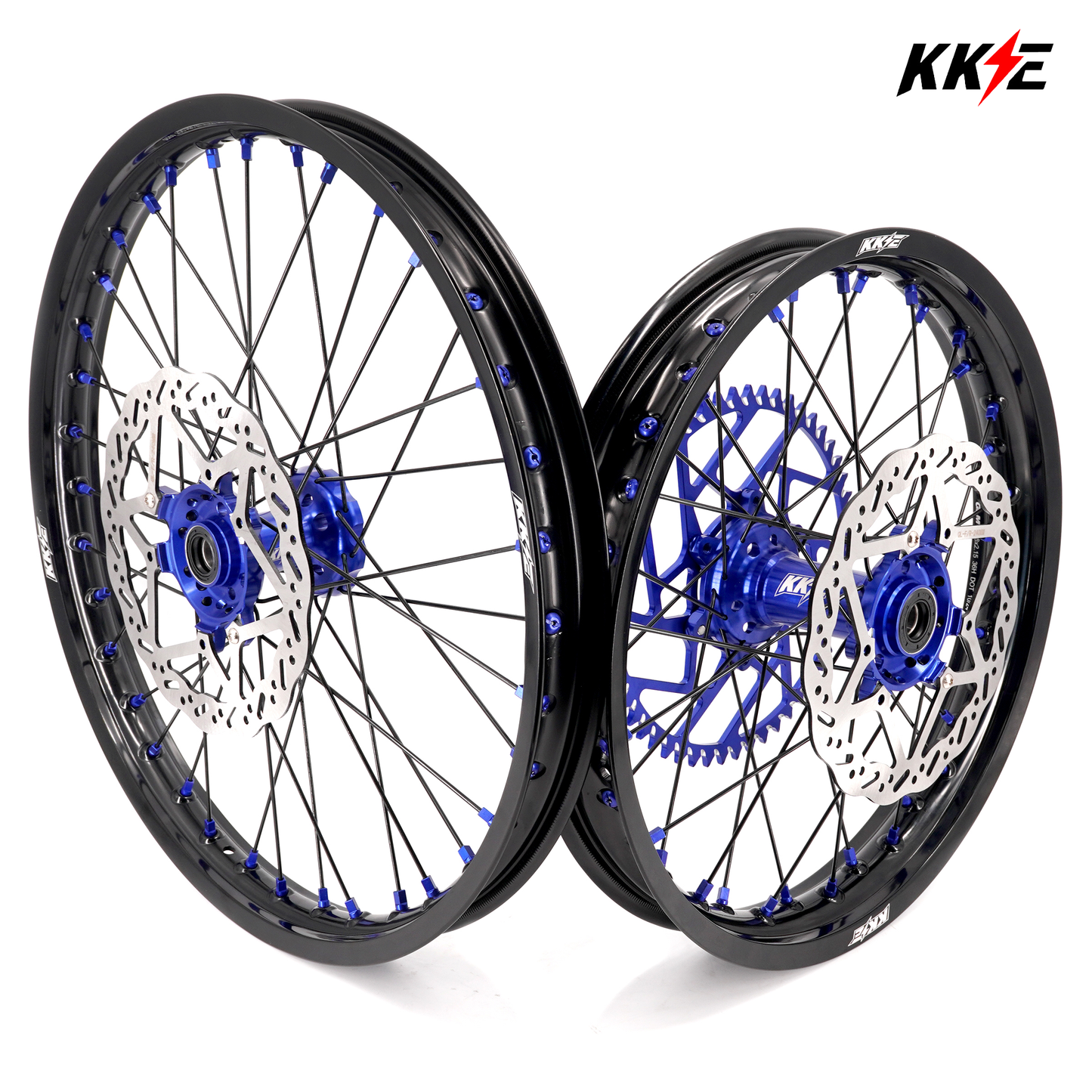 US Stock KKE 21" 18" E-Bike Wheels Rim Fit For SurRon Ultra Bee 2023-2025 Blue Nipples