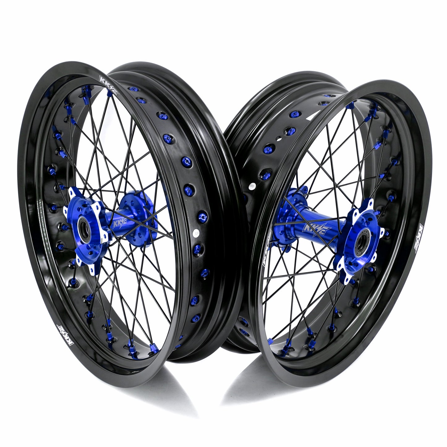 KKE Factory Stock KKE 3.5/4.25*17" Electric Supermoto Wheels Rim Fit For SurRon Ultra Bee 2023-2025 Blue