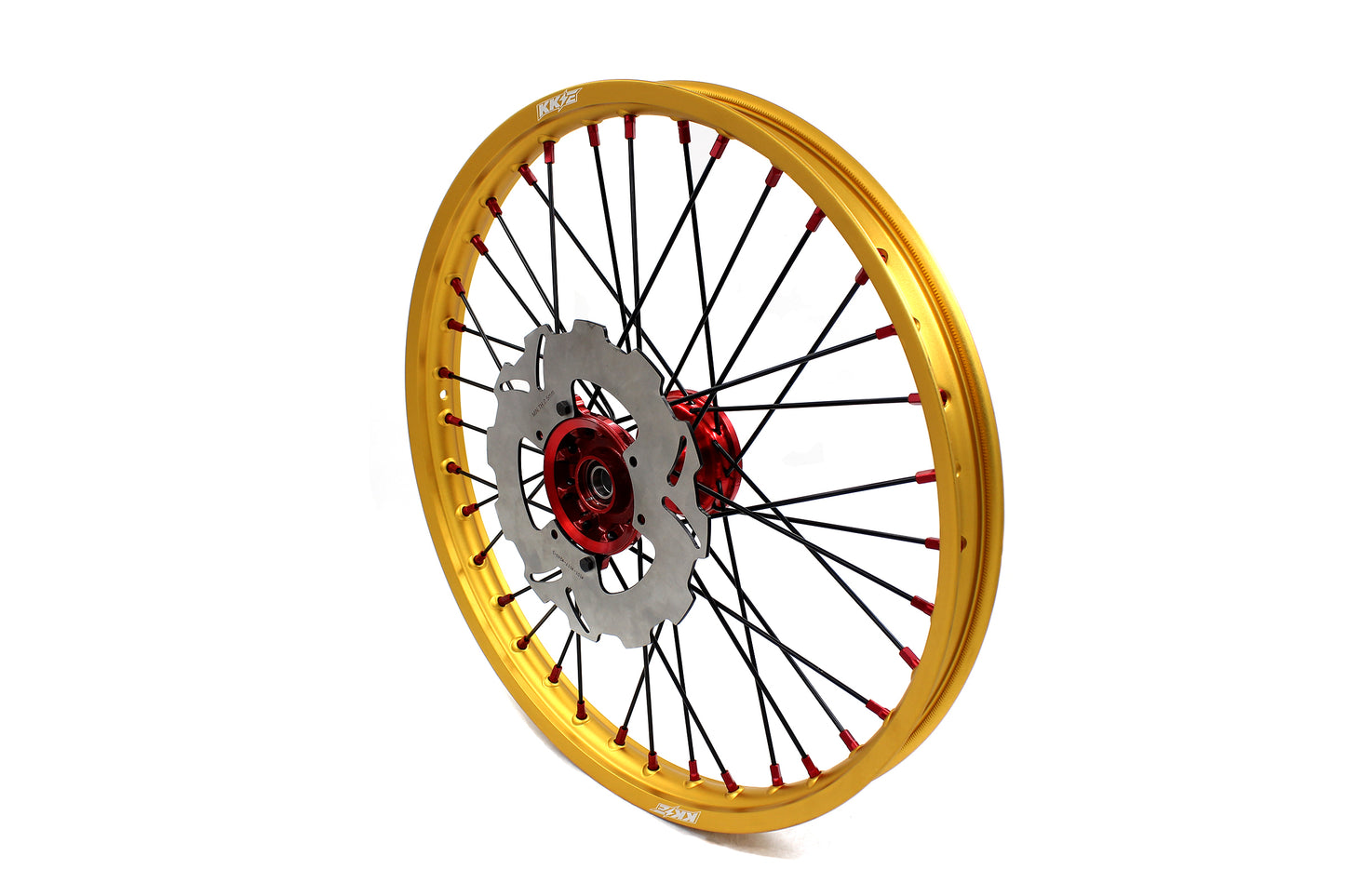 KKE 21" 18" Cast Red Hubs Billet With Gold Rim For HONDA CR125R 1998-2001 CR250R 1997-2001