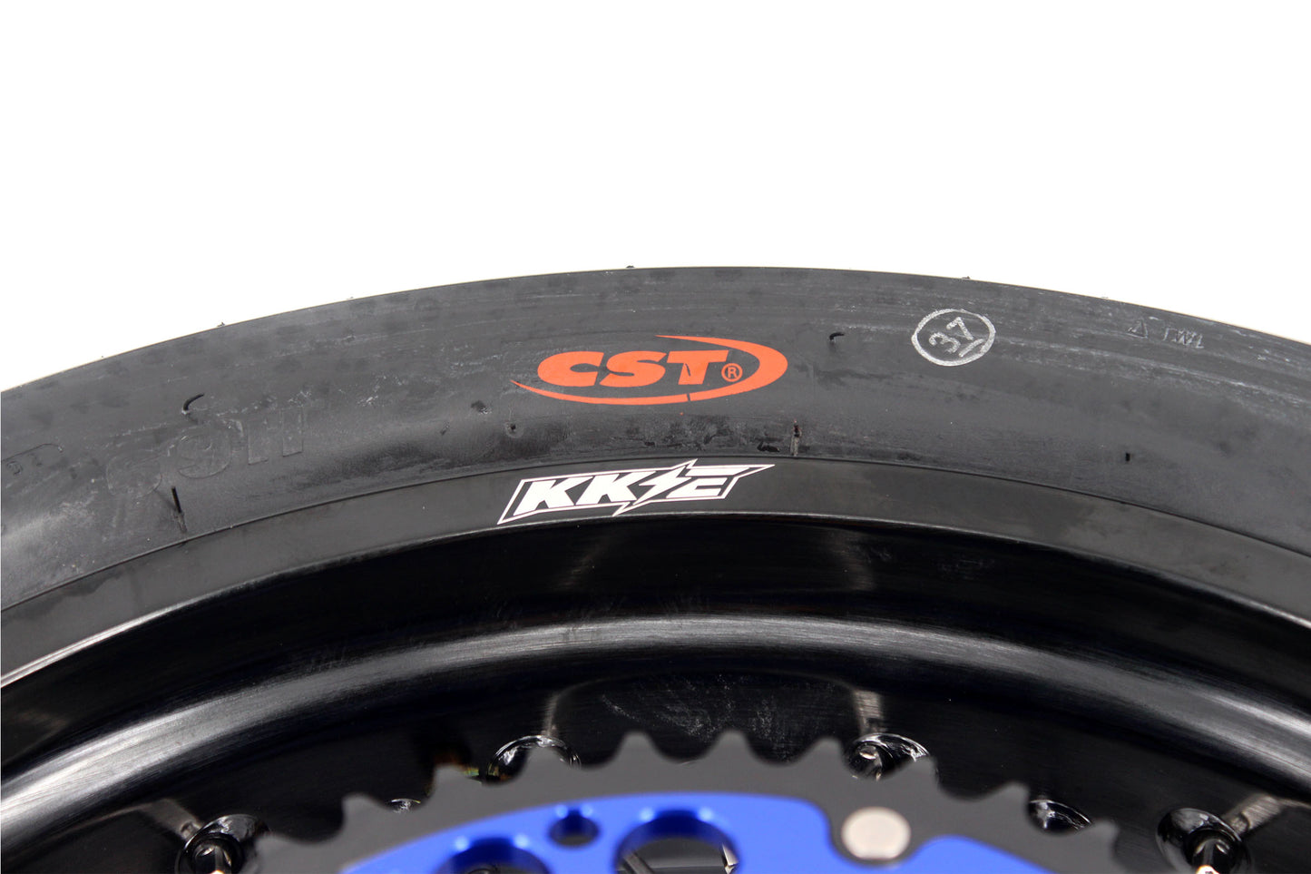 KKE 3.5/4.25*17inch Cush Drive Rims Tires For YAMAHA WR250F 2001-2019 WR450F 2003-2018 Blue Hub