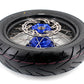 KKE 3.5/4.25*17inch Cush Drive Rims Tires For YAMAHA WR250F 2001-2019 WR450F 2003-2018 Blue Hub