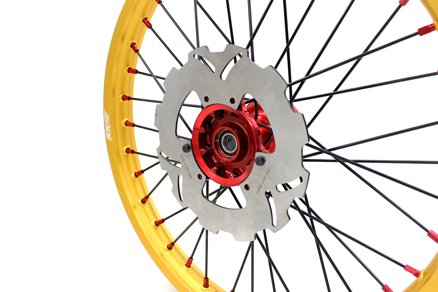KKE 21" 18" Cast Red Hubs Billet With Gold Rim For HONDA CR125R 1998-2001 CR250R 1997-2001