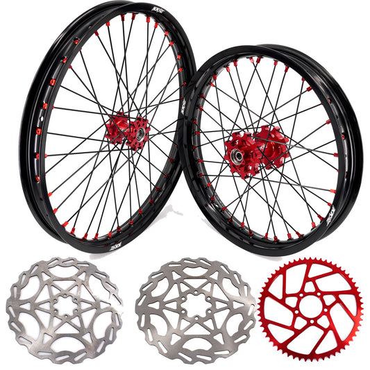 KKE 21inch 18inch E-Bike Wheels Rim Fit For Rawrr Mantis X 2024-2025 Black/Red