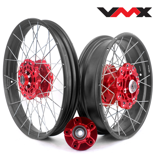 VMX-Racing Red Hub & Black Rim Tubeless Wheels Fit For HONDA Africa Twin CRF1000L 2016-2020 21in. & 18in.