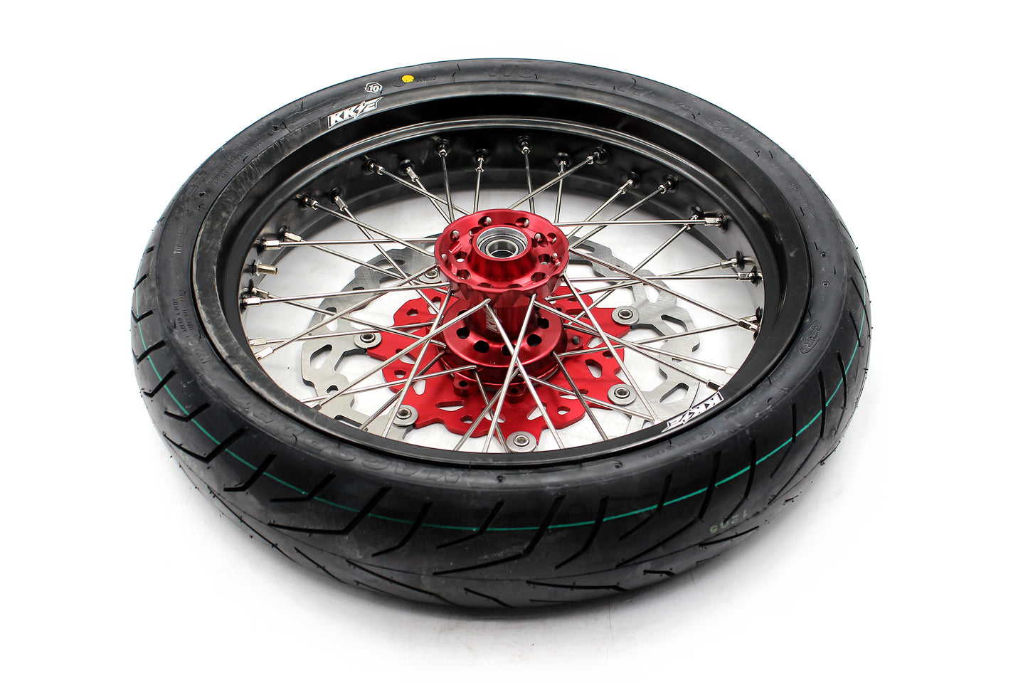 KKE 17" Supermoto Wheels Tires For HONDA CRF250R 04-13 CRF450R 02-12