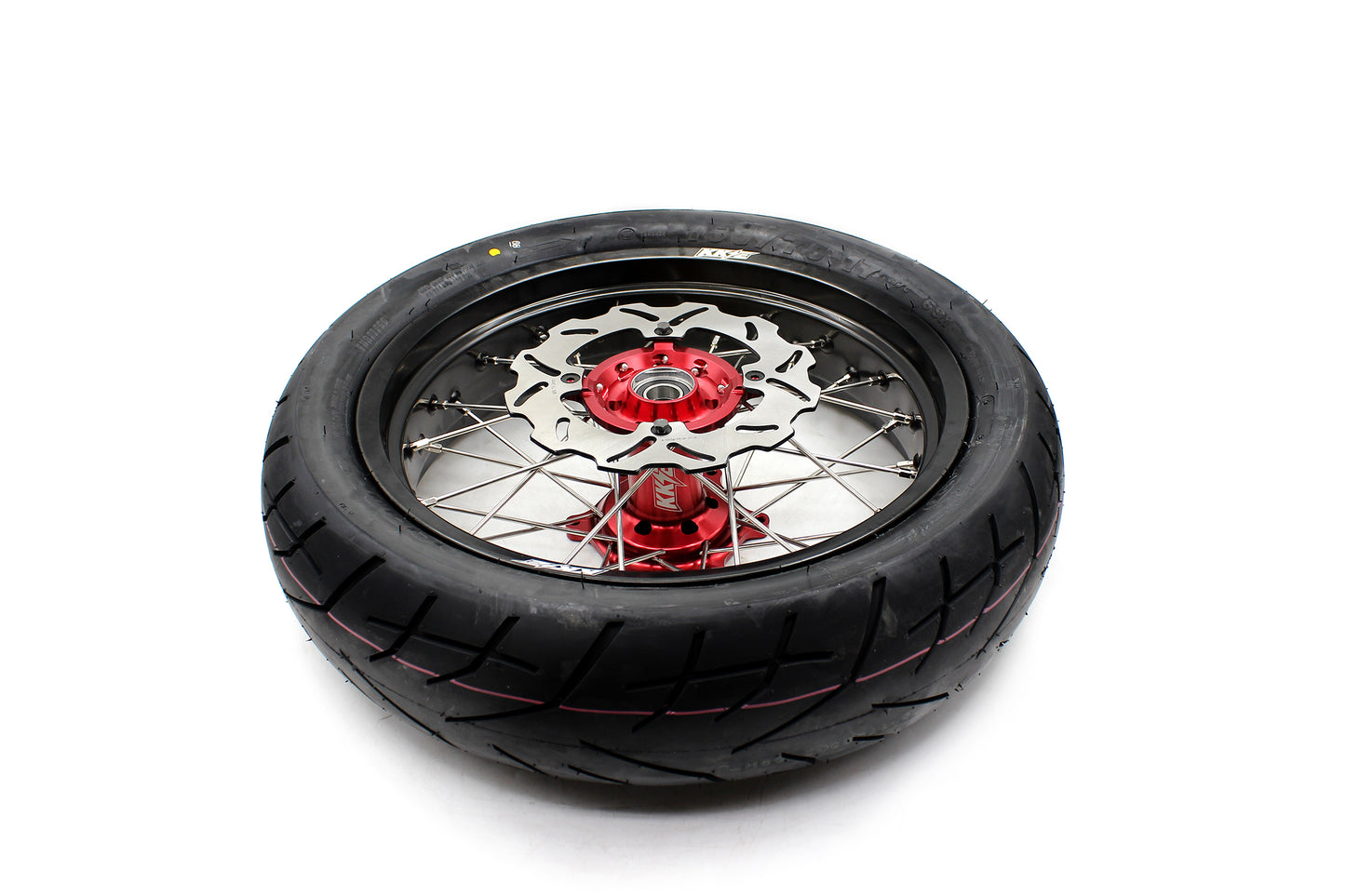 KKE 17" Supermoto Wheels Tires For HONDA CRF250R 04-13 CRF450R 02-12