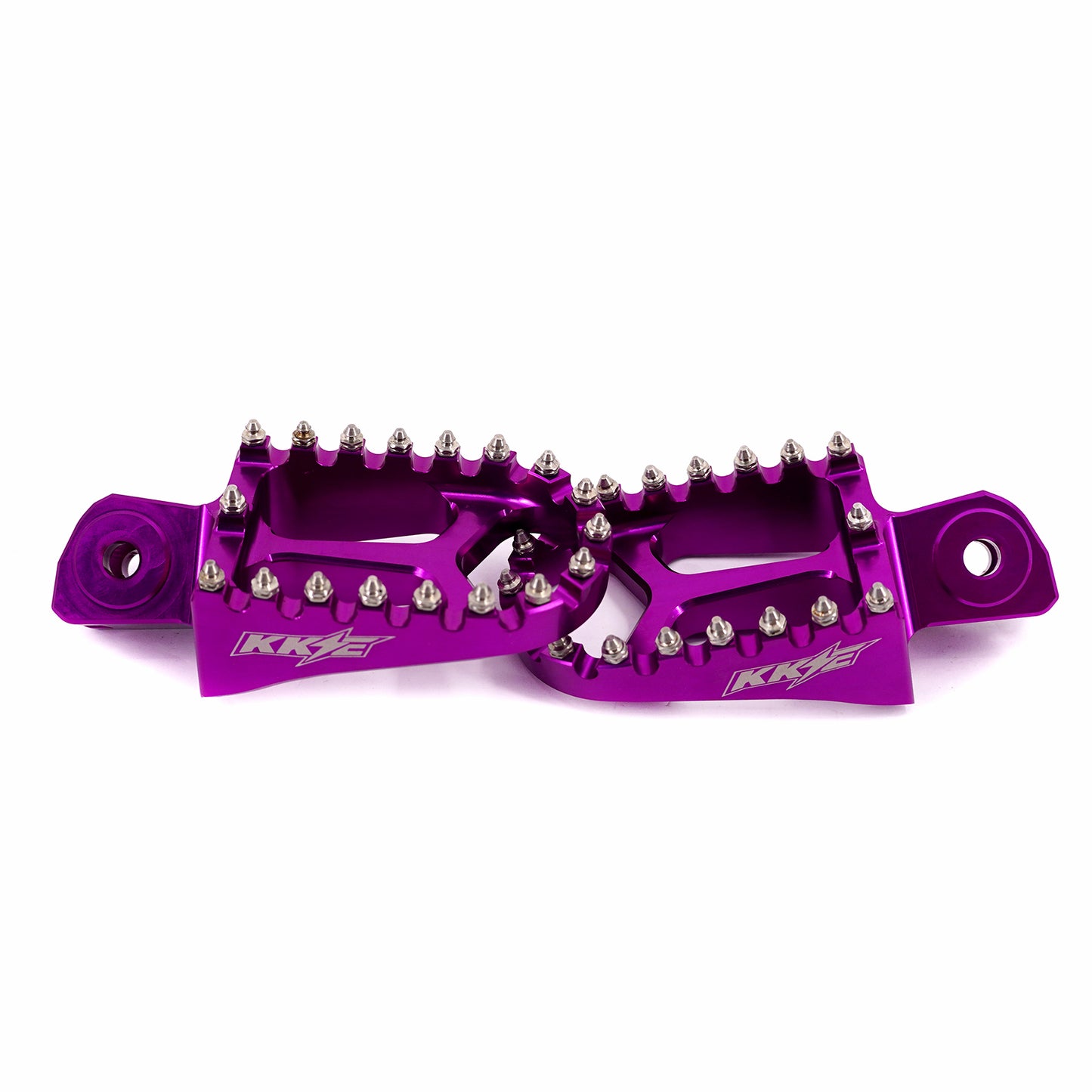 KKE Footpegs Billet Foot Rest For Segway X160 X260 Sur Ron Light Bee-X Electric Bike Purple & Gold