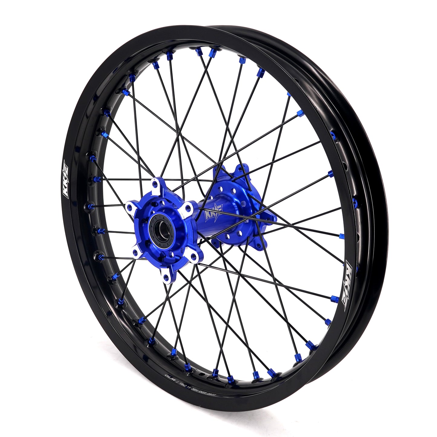 KKE Factory Stock KKE 21" & 18" E-Bike Spoke Wheels Rims Fit SurRon Ultra Bee 2023-2024 Blue Hub & Black Rim