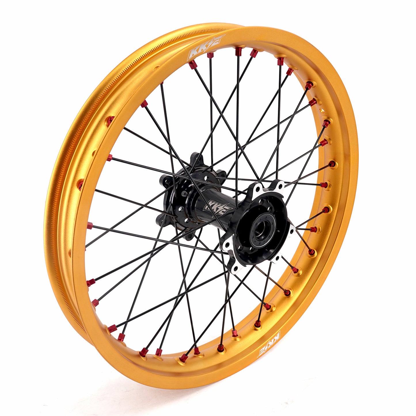 China Factory Stock KKE 21" & 18" E-Bike Spoke Wheels Rims Fit SurRon Ultra Bee 2023 Black Hub & Gold Rim