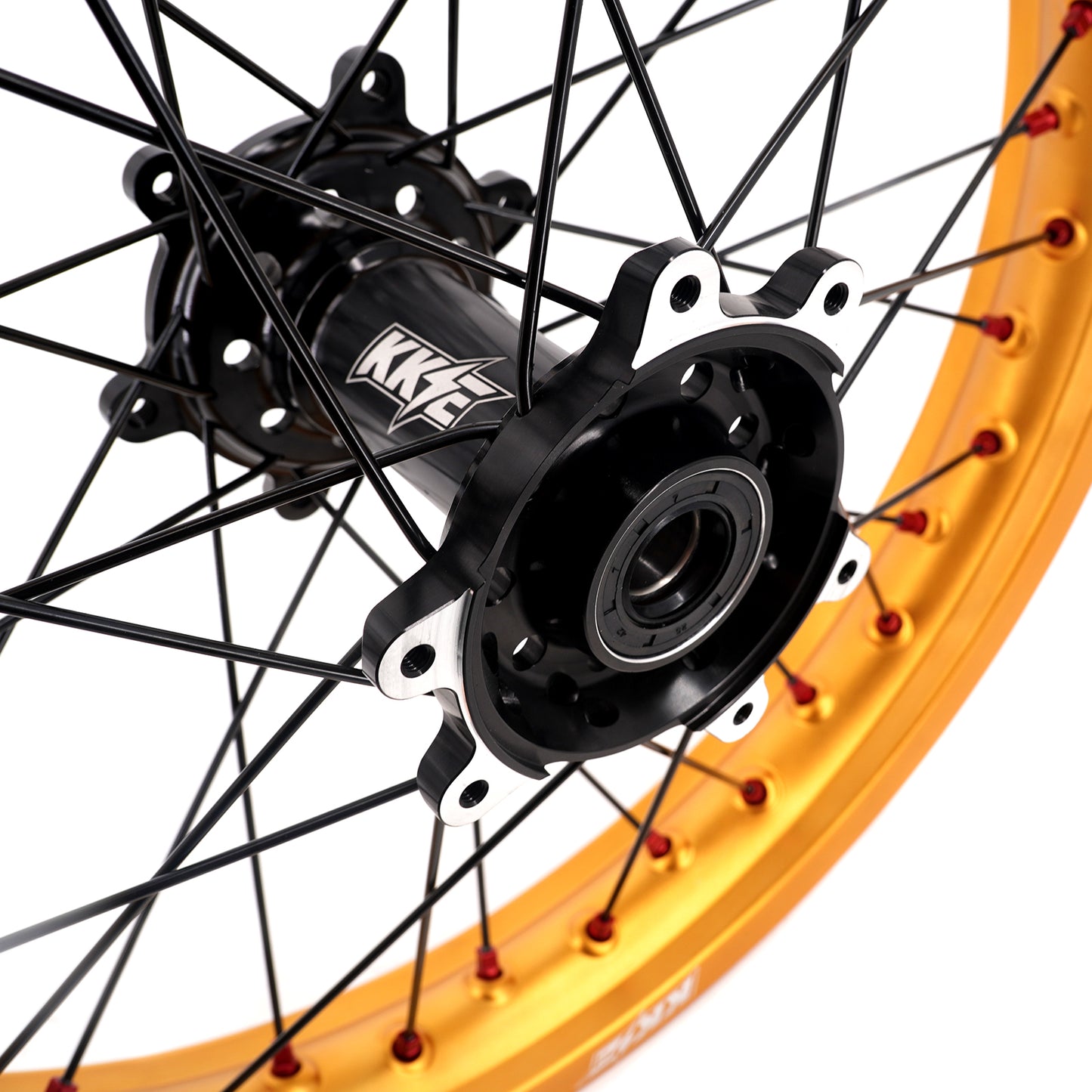 China Factory Stock KKE 21" & 18" E-Bike Spoke Wheels Rims Fit SurRon Ultra Bee 2023 Black Hub & Gold Rim