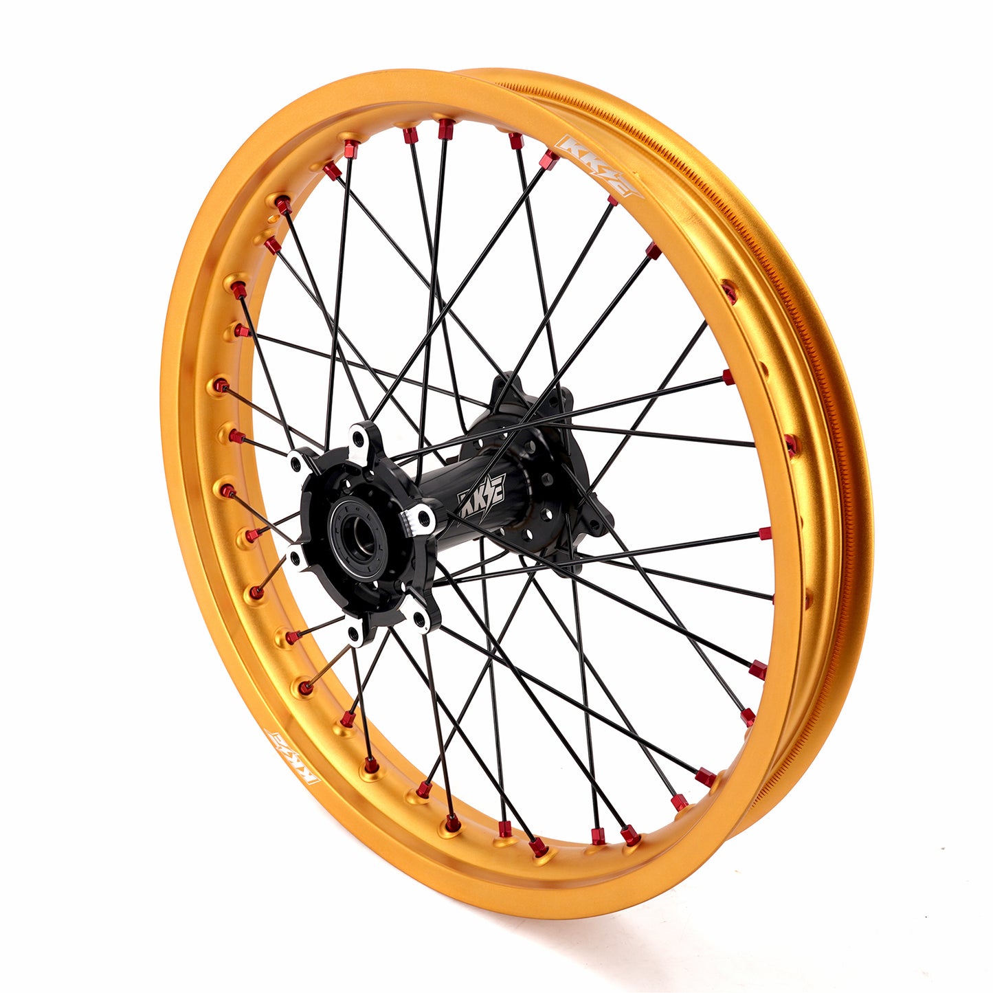 China Factory Stock KKE 21" & 18" E-Bike Spoke Wheels Rims Fit SurRon Ultra Bee 2023 Black Hub & Gold Rim