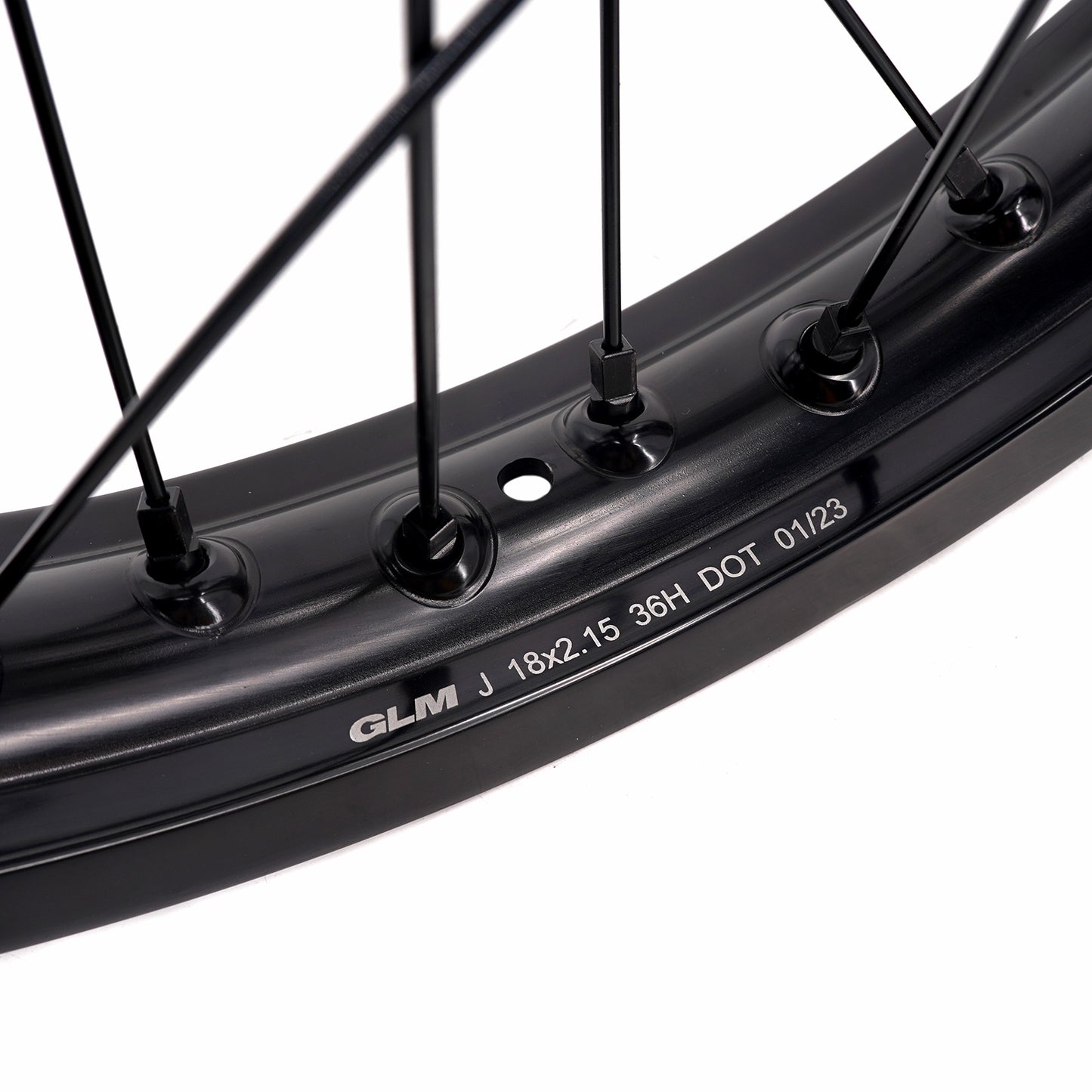 KKE Factory Stock KKE 21" & 18" E-Bike Spoke Wheels Rims Fit SurRon Ultra Bee 2023-2025 All Black