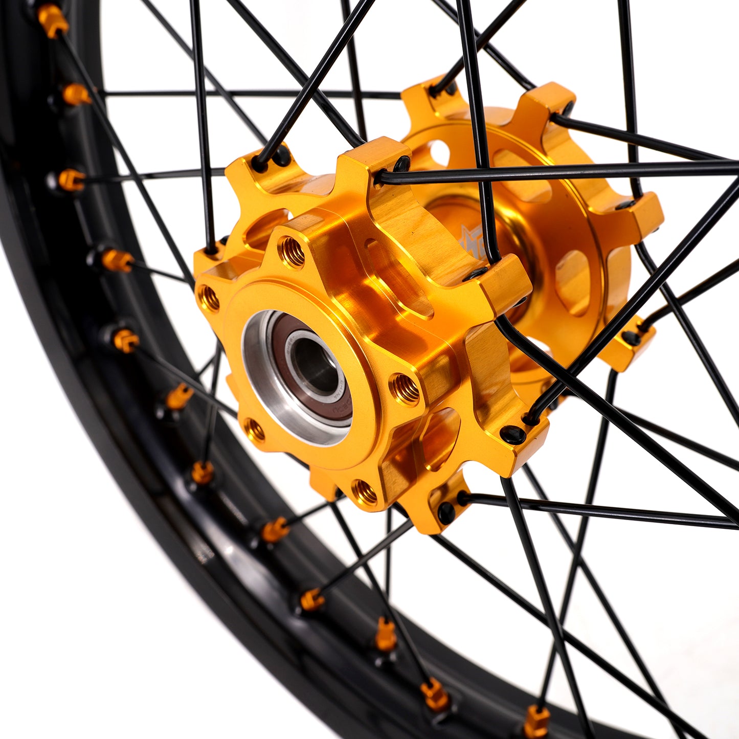 KKE 1.6*19" & 1.85*16" E-Moto Fit E-Ride PRO-SS 2024 E-Dirtbike Spoke Wheels Rims Gold