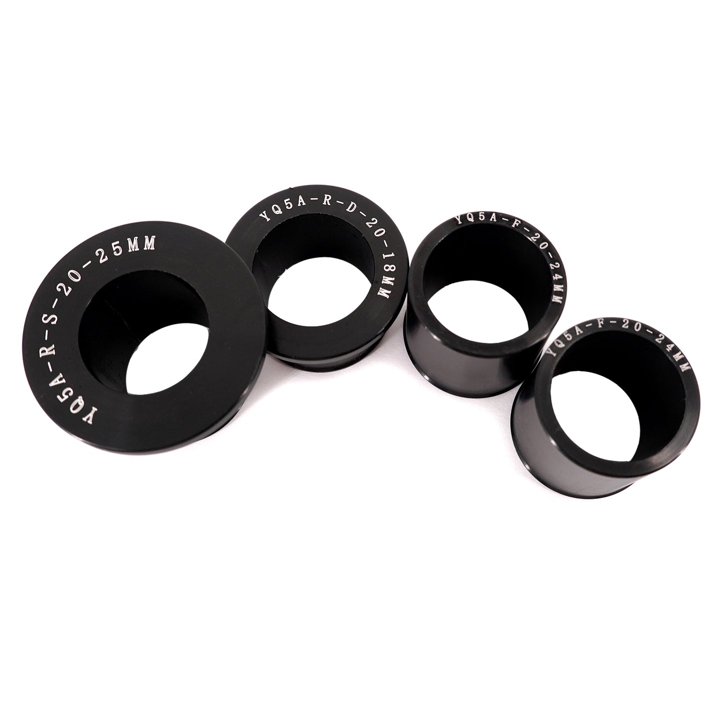 KKE Replacement Front & Rear Billet Bushing Spacers Kit Fit Surron Ultra Bee 2023-2025 Black