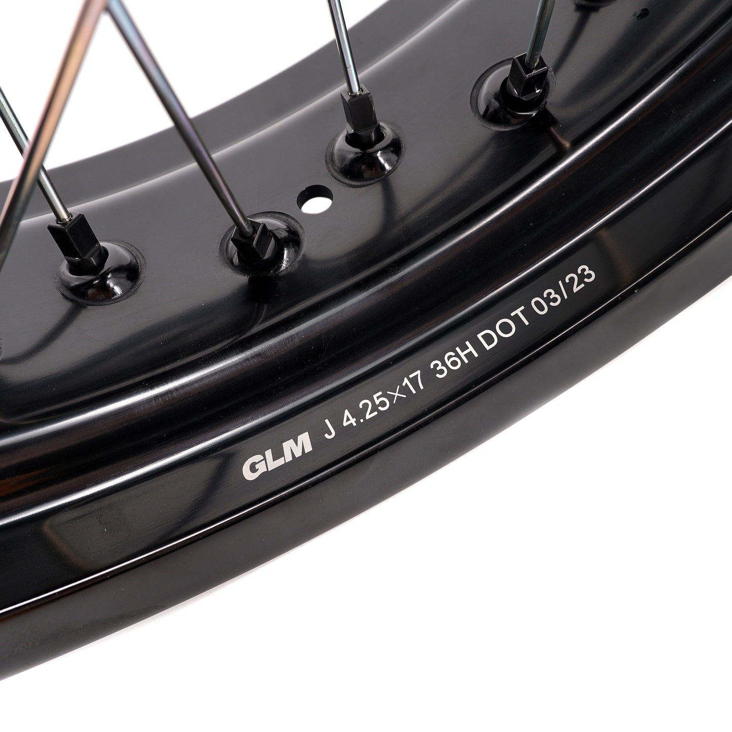 KKE Factory Stock KKE 3.5/4.25*17" Electric Supermoto Wheels Rim Fit For SurRon Ultra Bee 2023-2025 Silver Spokes