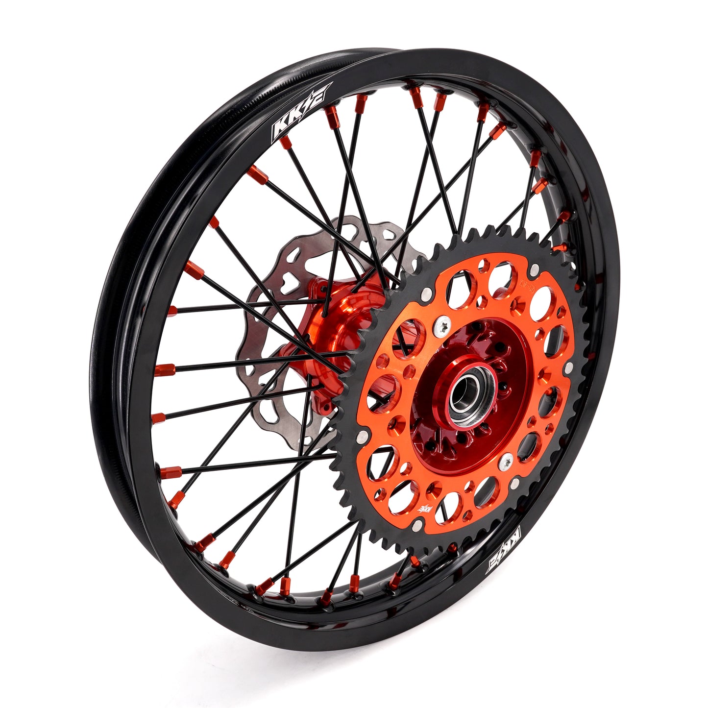 KKE 21" 18" Cast Enduro Wheels For KTM EXC EXC-F EXC-E 2003-2023 Black Spokes