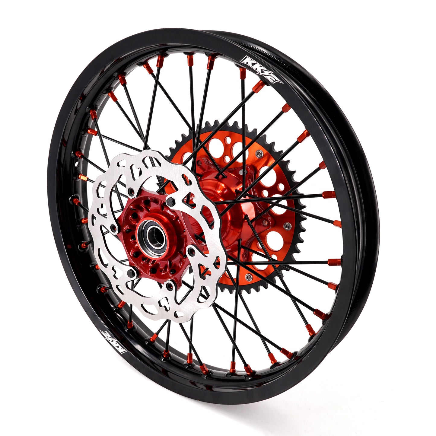 KKE 21" 18" Cast Enduro Wheels For KTM EXC EXC-F EXC-E 2003-2023 Black Spokes