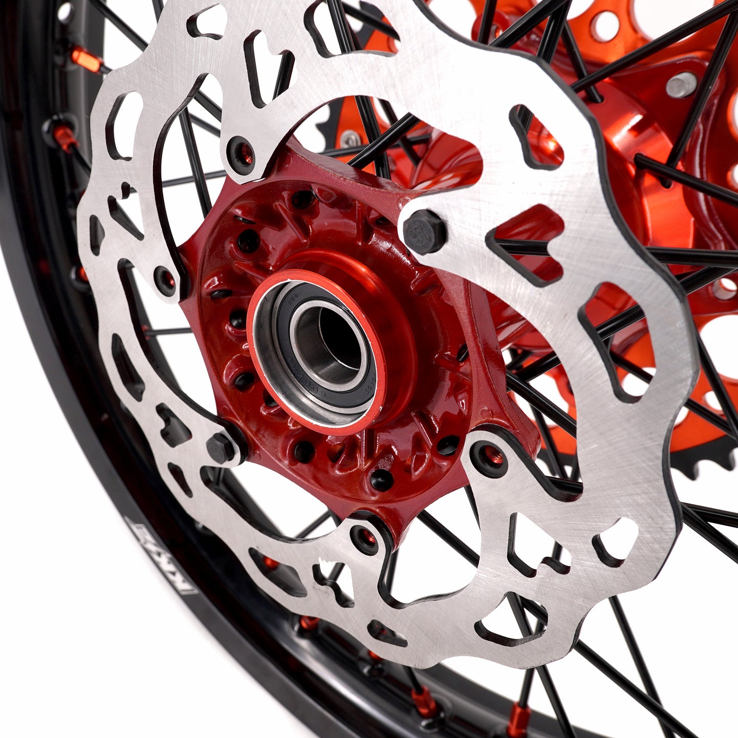 KKE 21" 18" Cast Enduro Wheels For KTM EXC EXC-F EXC-E 2003-2023 Black Spokes