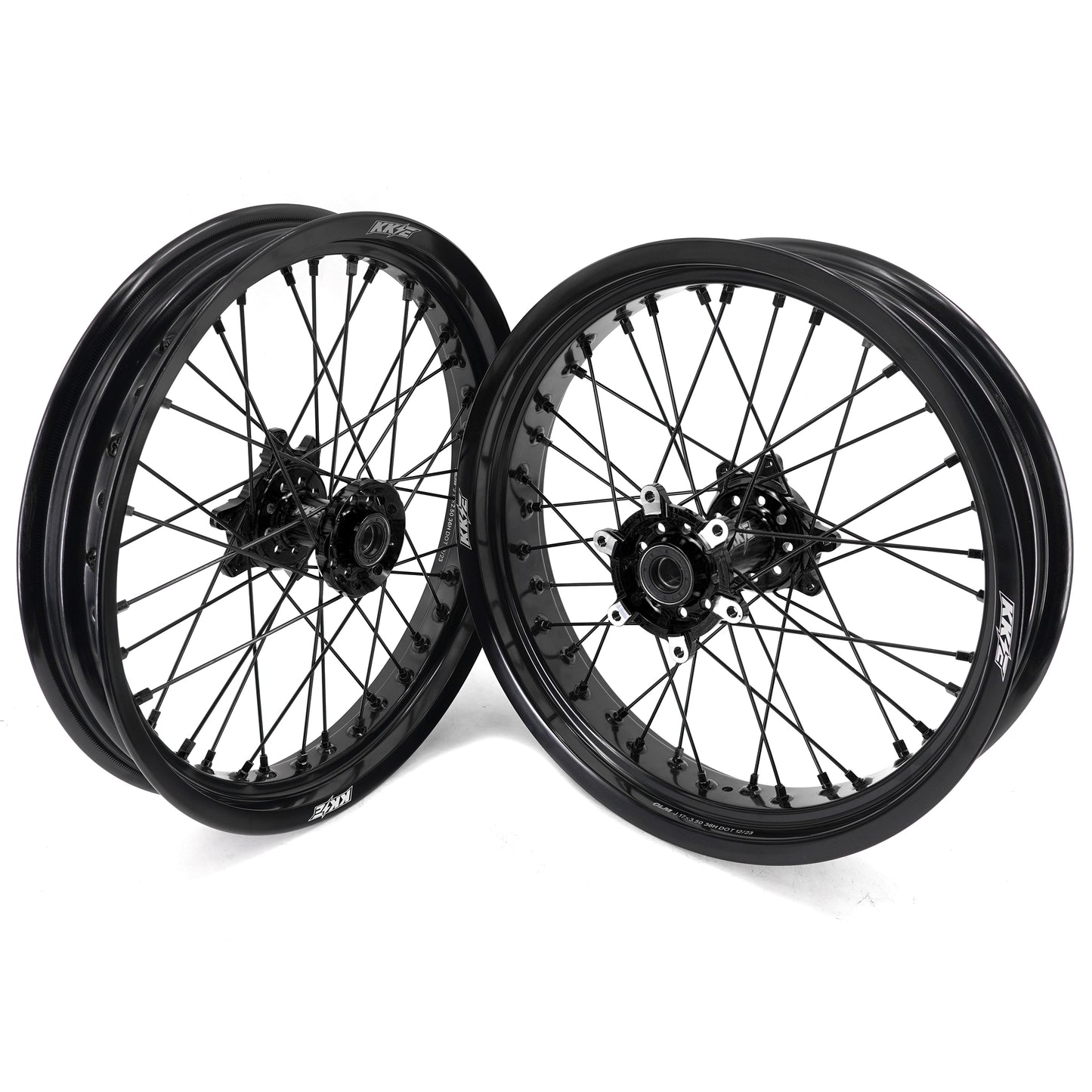 China Factory Stock KKE 2.5*17/3.5*17 E-Bike Wheels Rim Fit For SurRon Ultra Bee 2023-2024 Black Hubs