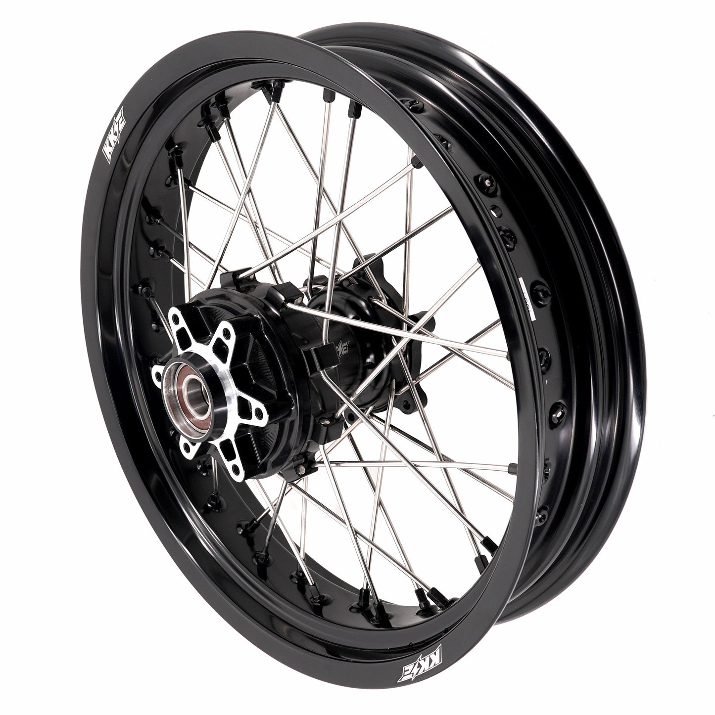 KKE 2.5*19 & 3.5*17 Dirtbike Tubed Spoke Wheels Rims Fit KTM 390 Adventure 2020-2021 Black