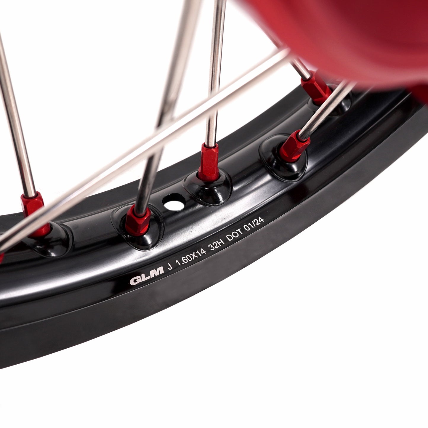 KKE 17"*1.4/14"*1.6 Small Kid's Wheels For KTM SX 85 GAS GAS MC85 2021-2024 Red Nipples