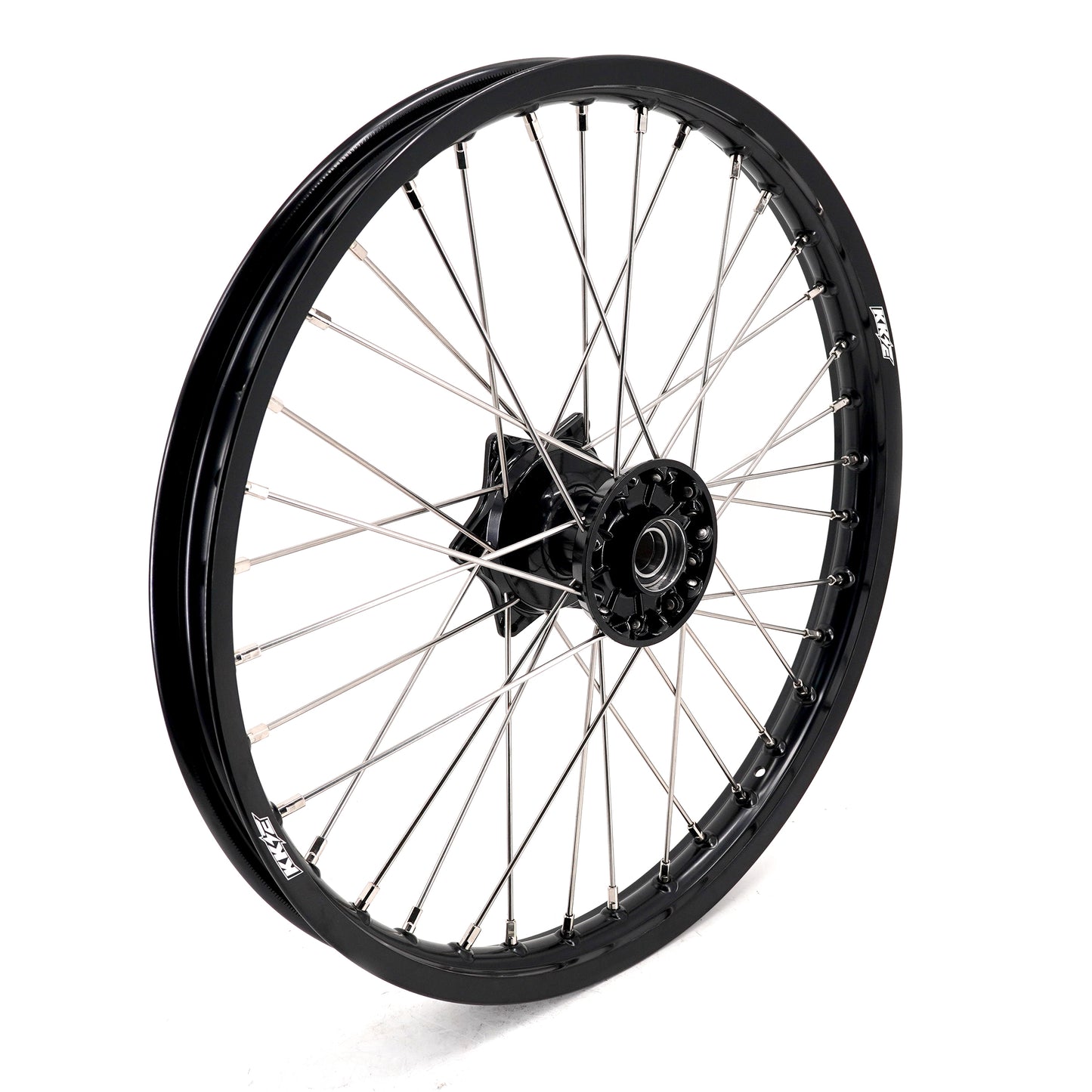 KKE 21"&19" Mx Dirtbike Casting Wheels For YAMAHA YZ125 YZ250 YZ250F YZ450F Black Hub