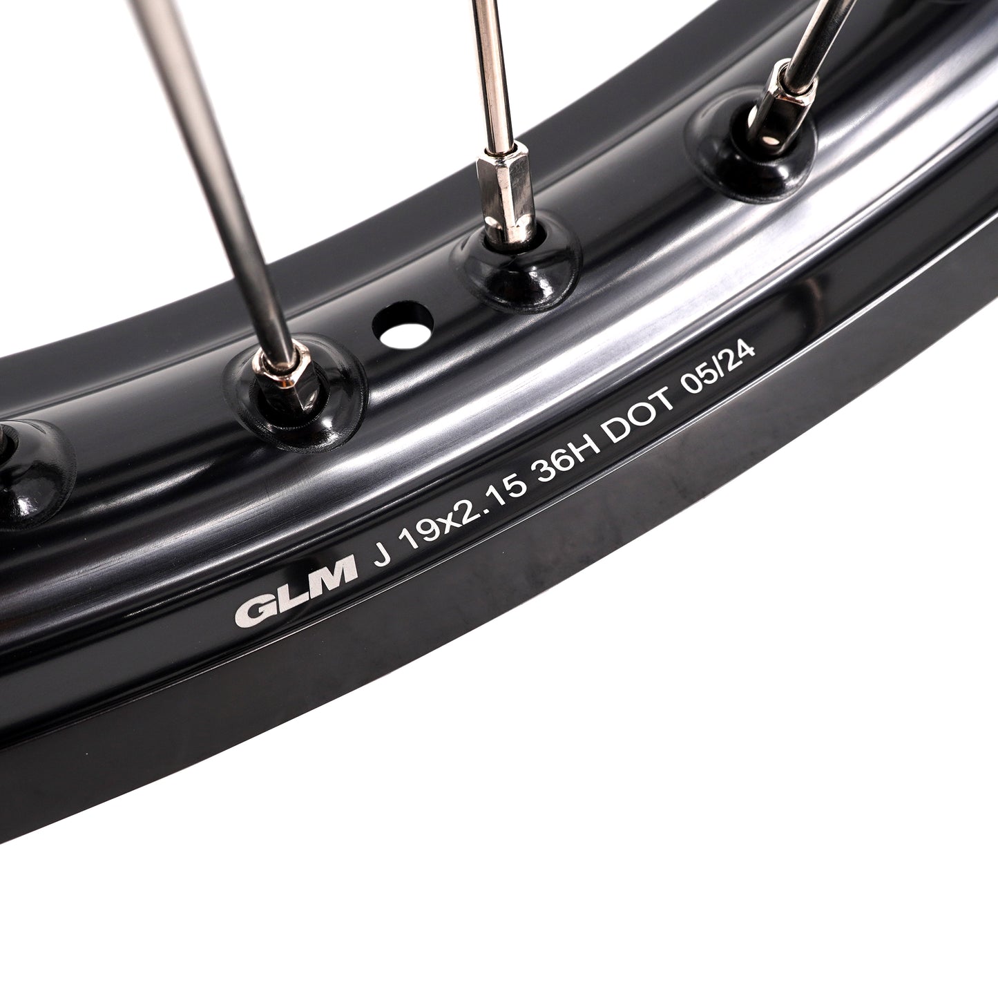 KKE 21"&19" Mx Dirtbike Casting Wheels For YAMAHA YZ125 YZ250 YZ250F YZ450F Black Hub