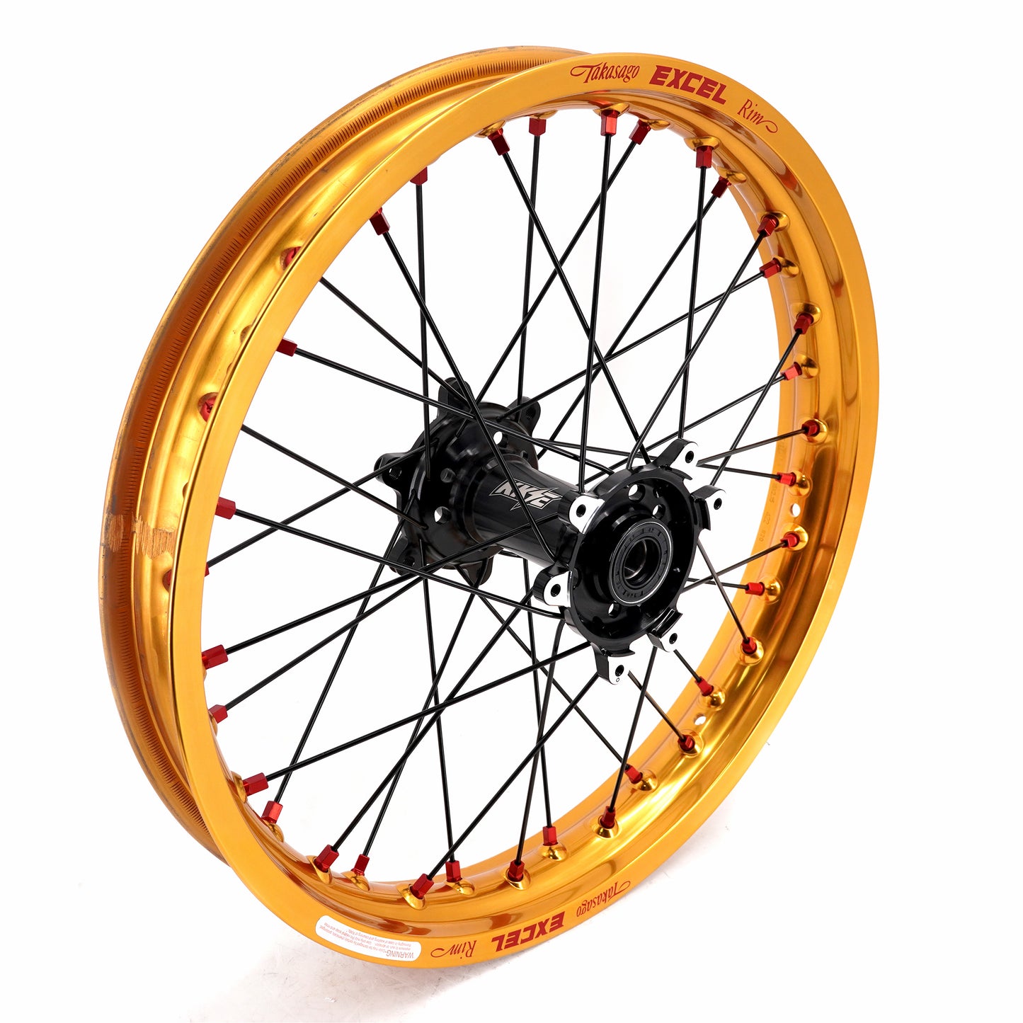 US Stock KKE 21" & 18" Electric Dirtbike Wheels Takasago EXCEL Rims Fit SurRon Ultra Bee 2023-2025 Black&Gold