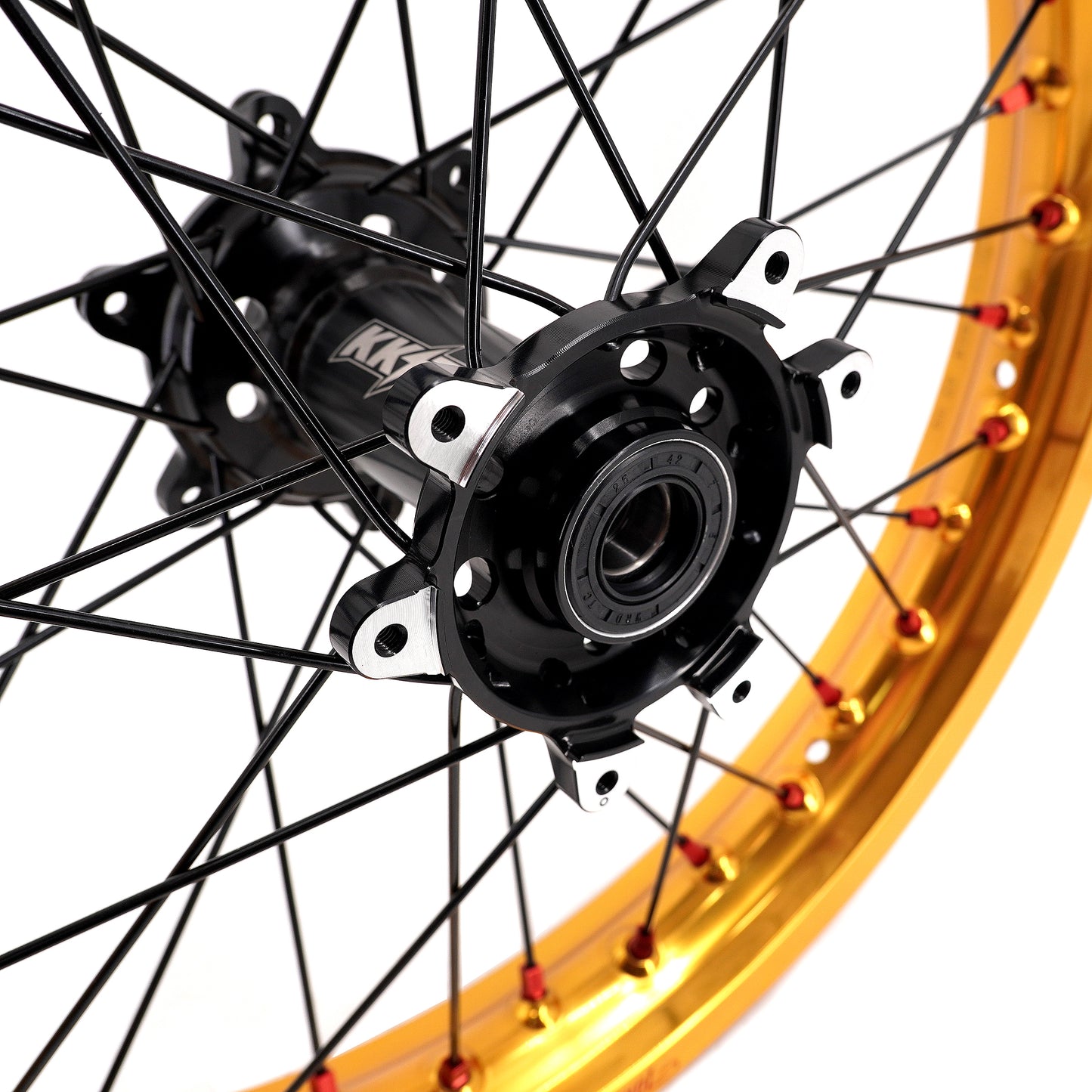 US Stock KKE 21" & 18" Electric Dirtbike Wheels Takasago EXCEL Rims Fit SurRon Ultra Bee 2023-2025 Black&Gold