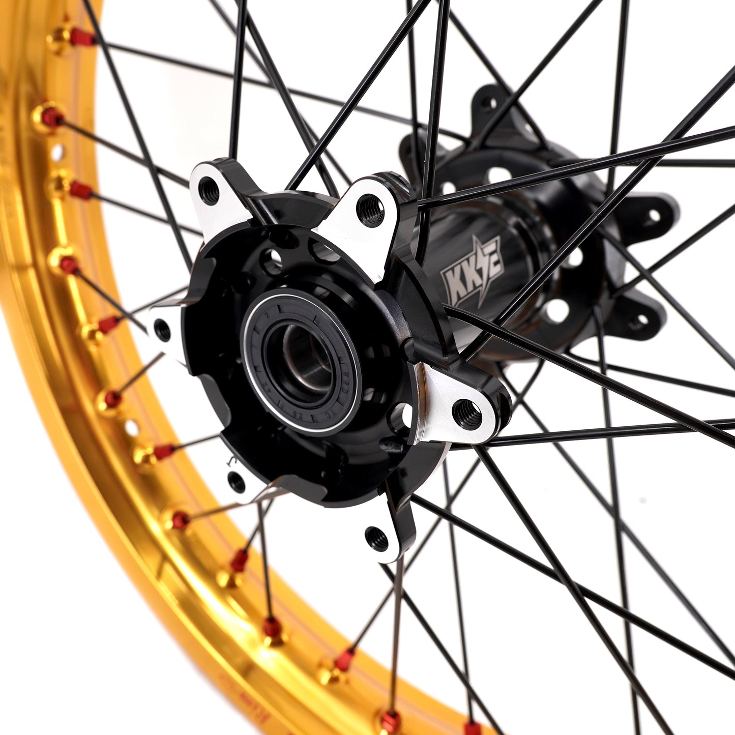 US Stock KKE 21" & 18" Electric Dirtbike Wheels Takasago EXCEL Rims Fit SurRon Ultra Bee 2023-2025 Black&Gold
