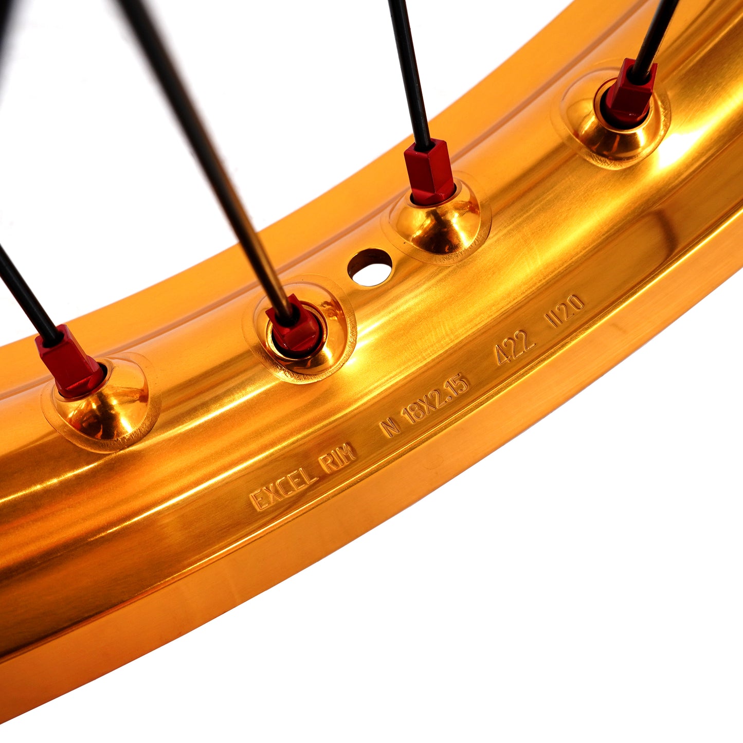 US Stock KKE 21" & 18" Electric Dirtbike Wheels Takasago EXCEL Rims Fit SurRon Ultra Bee 2023-2025 Black&Gold
