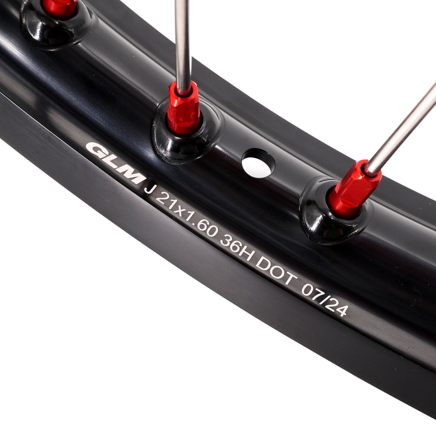 KKE 21&18 21&19 Casting Wheels for HONDA CR125R 1998 CR250R 1997-2001 Red Nipples