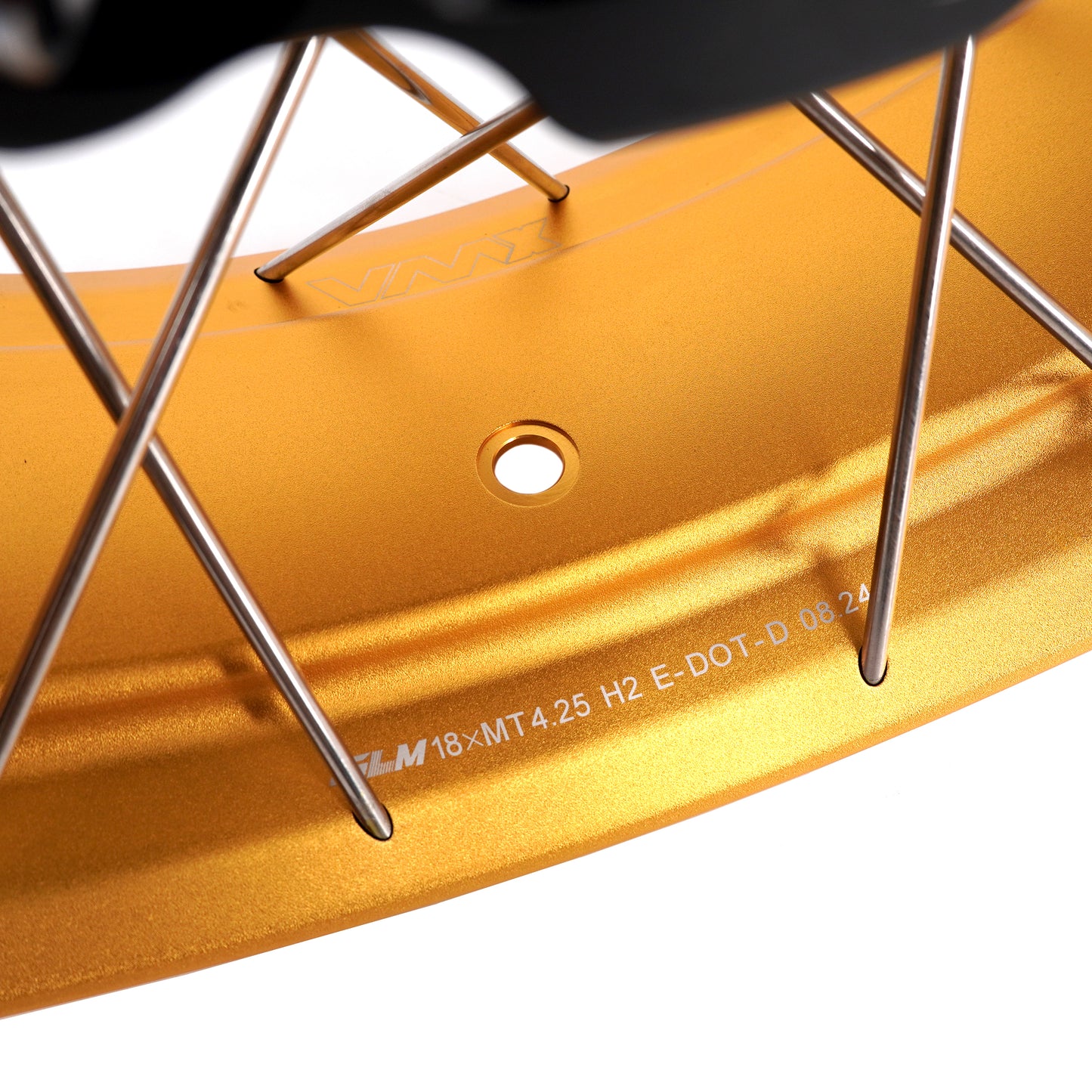 VMX-Racing 21" 18" Tubeless Wheels Fit Yamaha Tenere 700 2019-2025 Gold Rims