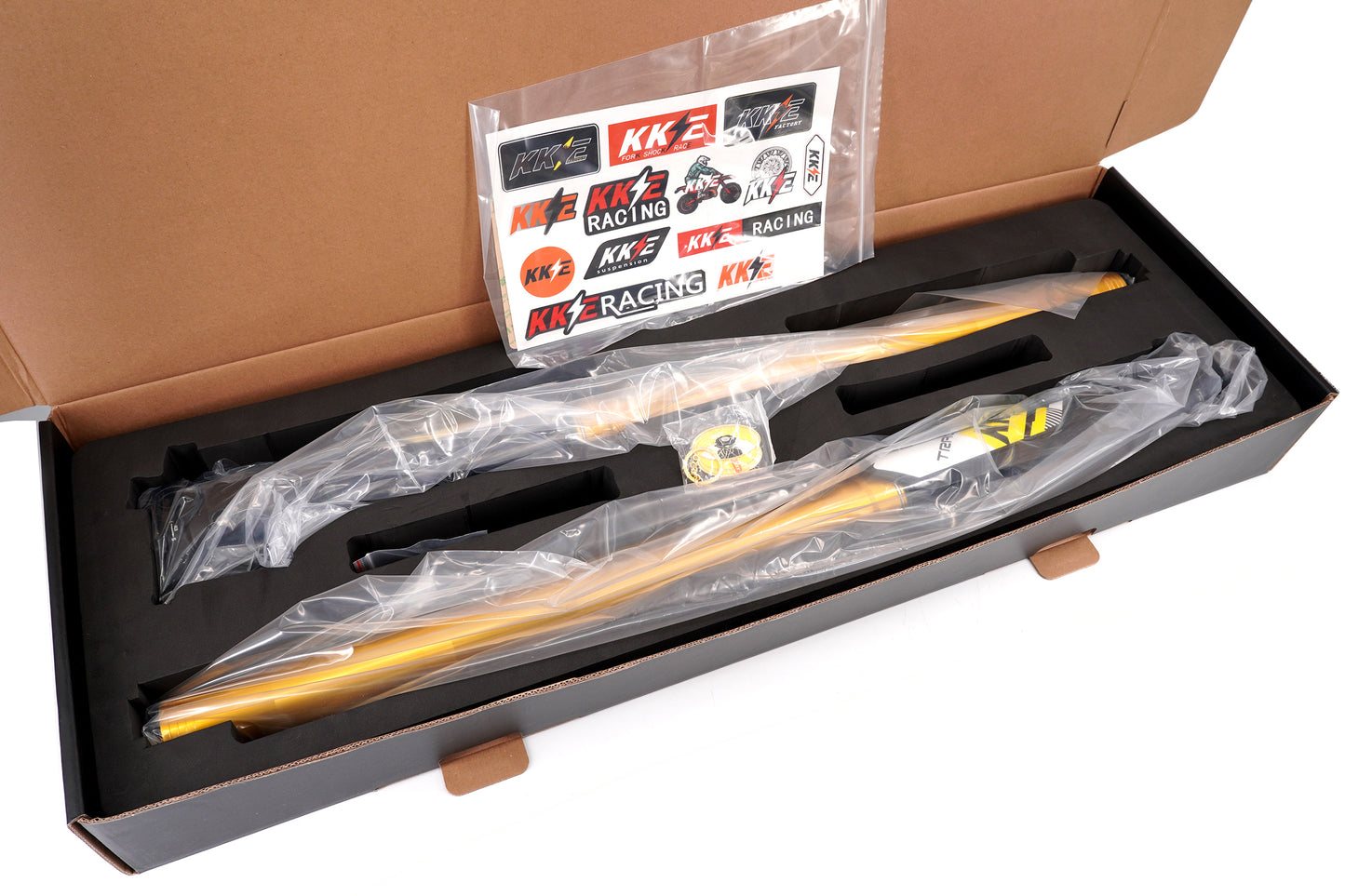 KKE 37MM Upgraded 6.0 Version Closed Cartridge Front Fork Suspension Fit Surron Ultra Bee Gold