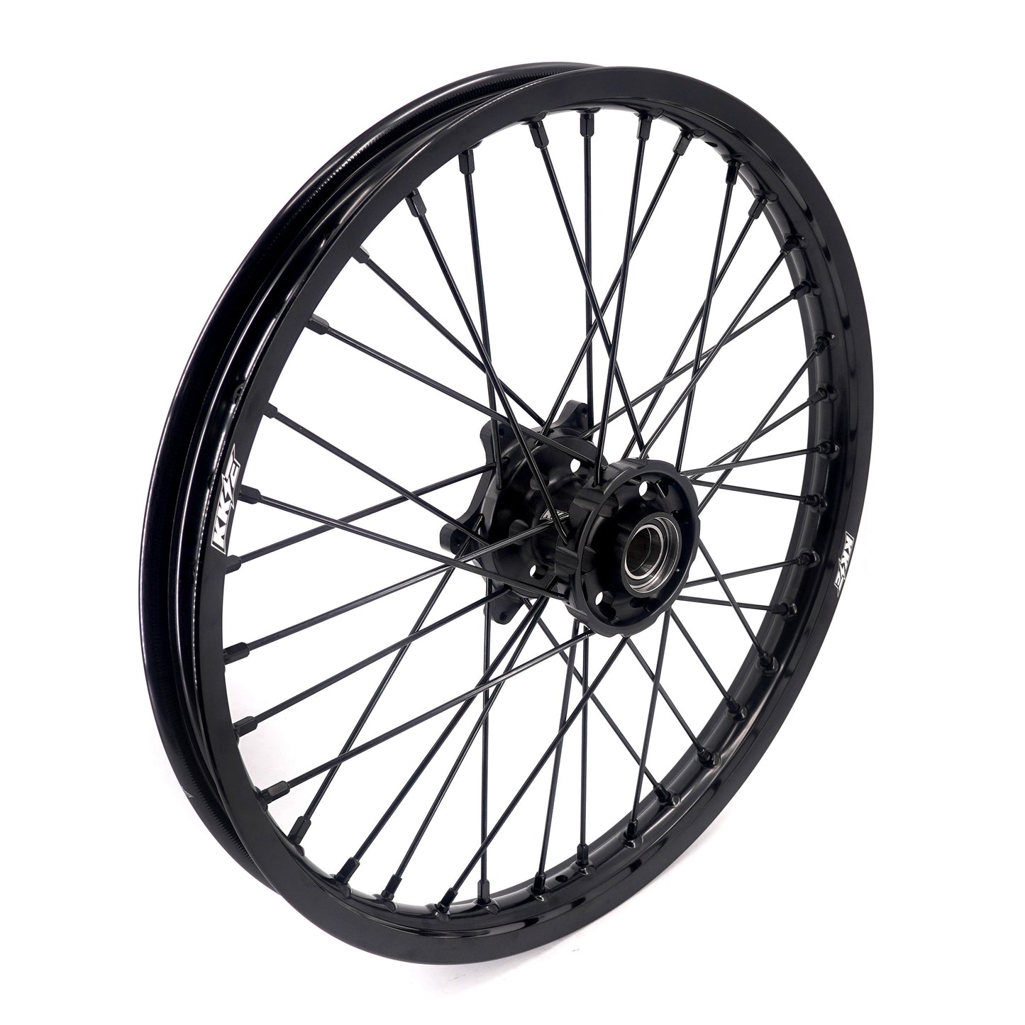 Pre-order KKE Enduro 1.6*21" & 2.15*18" CNC Hub Electric Dirtbike Alloy Wheels Rims Fit STARK VARG Black All Black