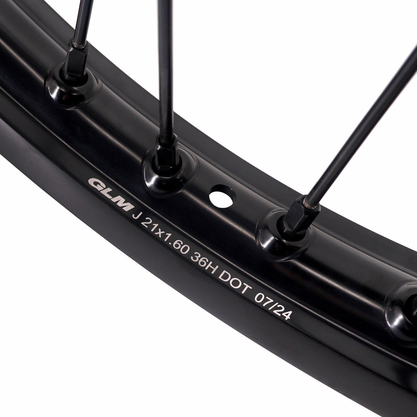 Pre-order KKE Enduro 1.6*21" & 2.15*18" CNC Hub Electric Dirtbike Alloy Wheels Rims Fit STARK VARG Black All Black