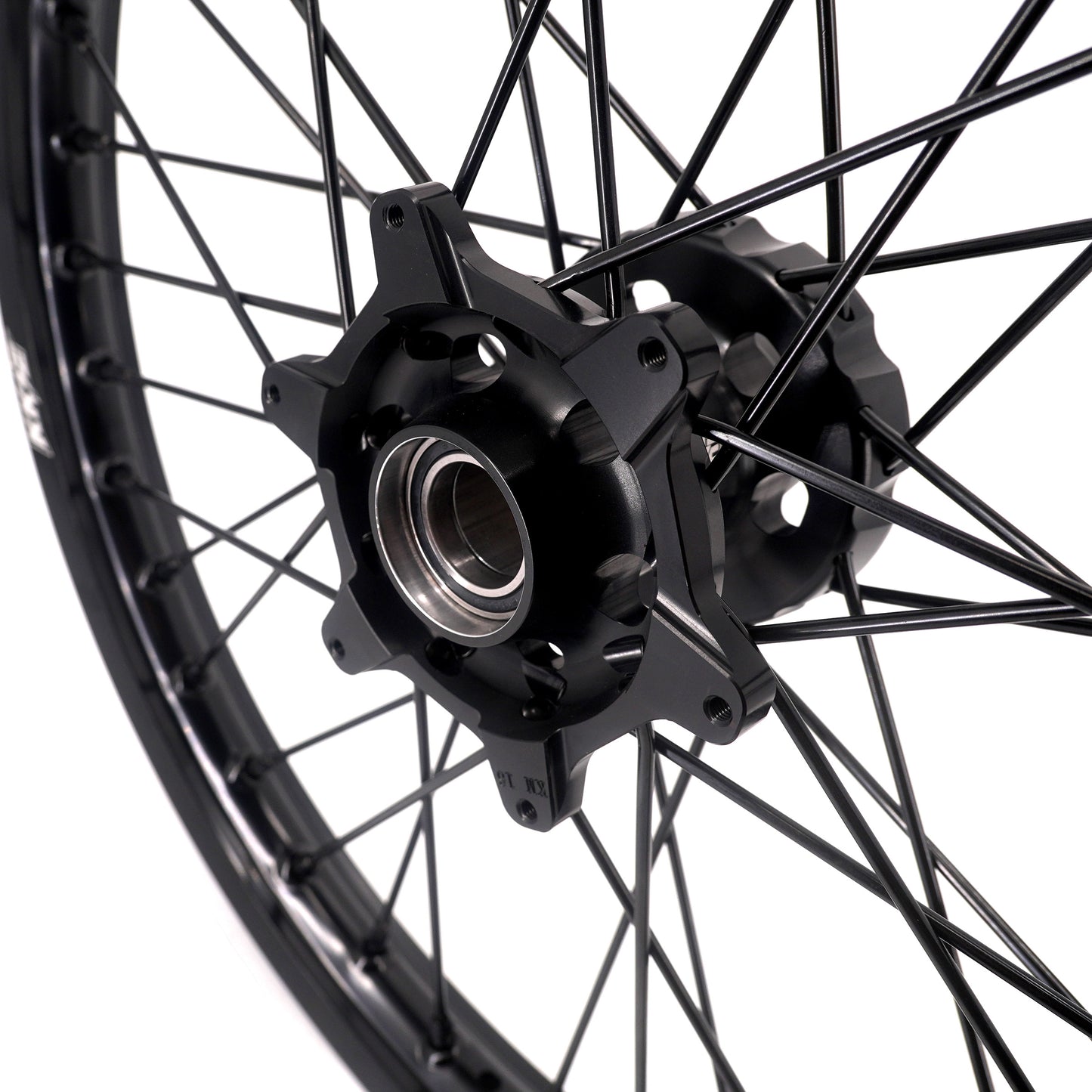 Pre-order KKE Enduro 1.6*21" & 2.15*18" CNC Hub Electric Dirtbike Alloy Wheels Rims Fit STARK VARG Black All Black