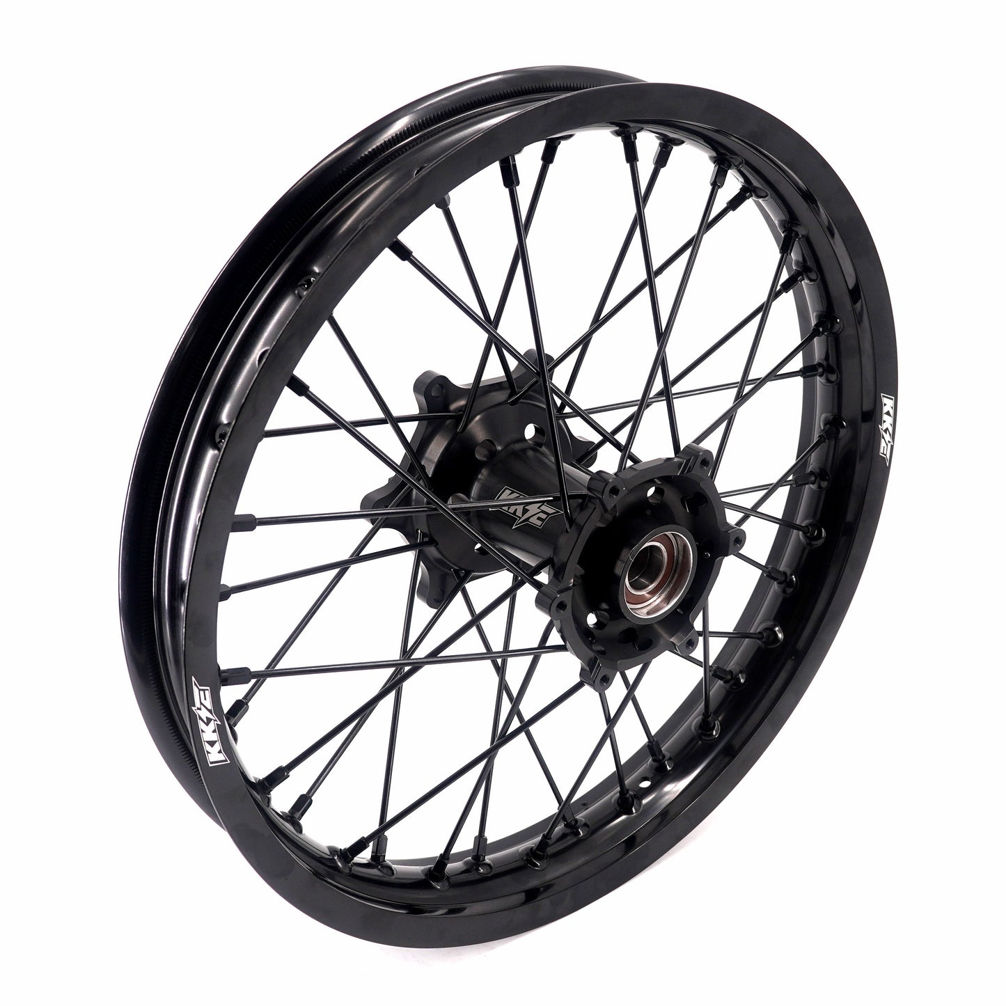 Pre-order KKE Enduro 1.6*21" & 2.15*18" CNC Hub Electric Dirtbike Alloy Wheels Rims Fit STARK VARG Black All Black
