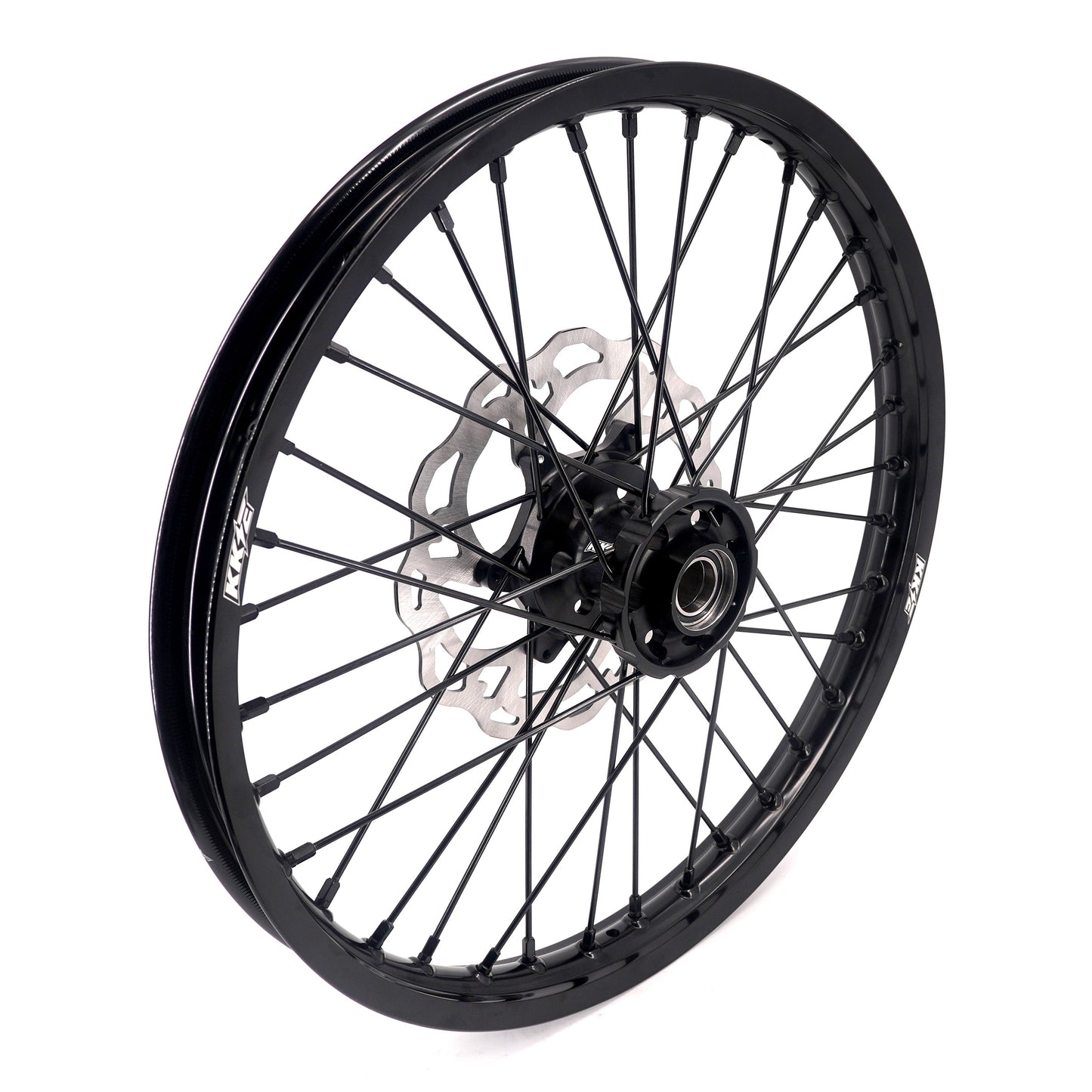 Pre-order KKE Enduro 1.6*21" & 2.15*18" CNC Hub Electric Dirtbike Alloy Wheels Rims Fit STARK VARG Black All Black
