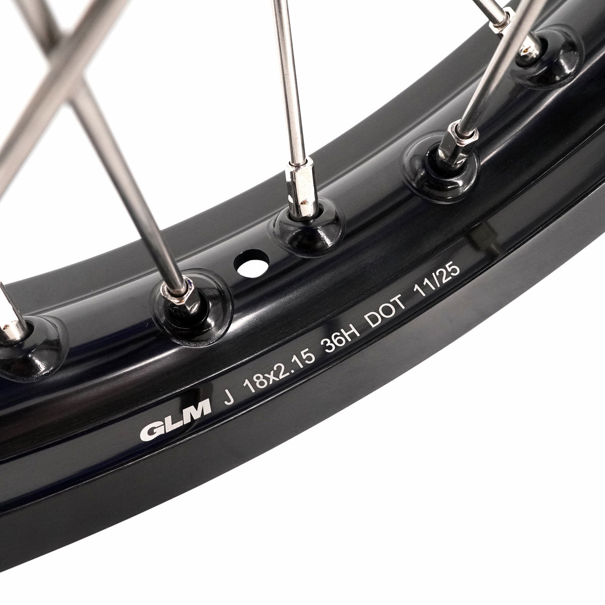 KKE 21in. 18in. Enduro Wheels Rims For SUZUKI DR-Z4SM 2025-2026 Black Hubs Test Version
