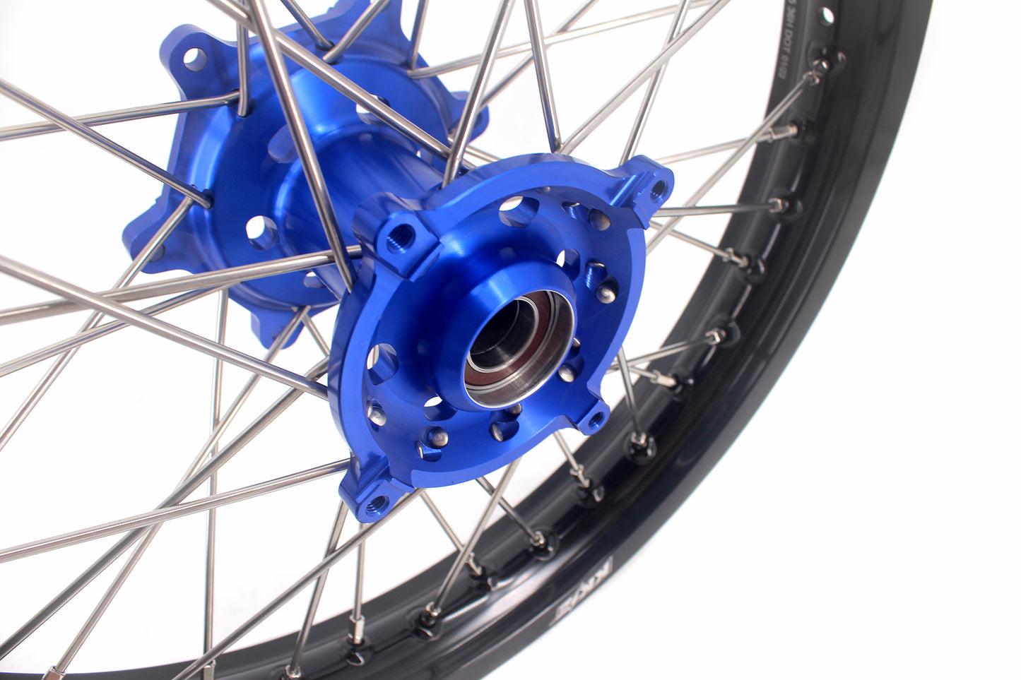 KKE 1.6*21 & 2.15*19 Wheels Rims Fit Kawasaki KX450 2019-2025 KX450X 2021-2025 Blue Hubs