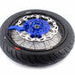 KKE 3.5/4.25*17inch Cush Drive Rims Tires For YAMAHA WR250F 2001-2019 WR450F 2003-2018 Blue Hub
