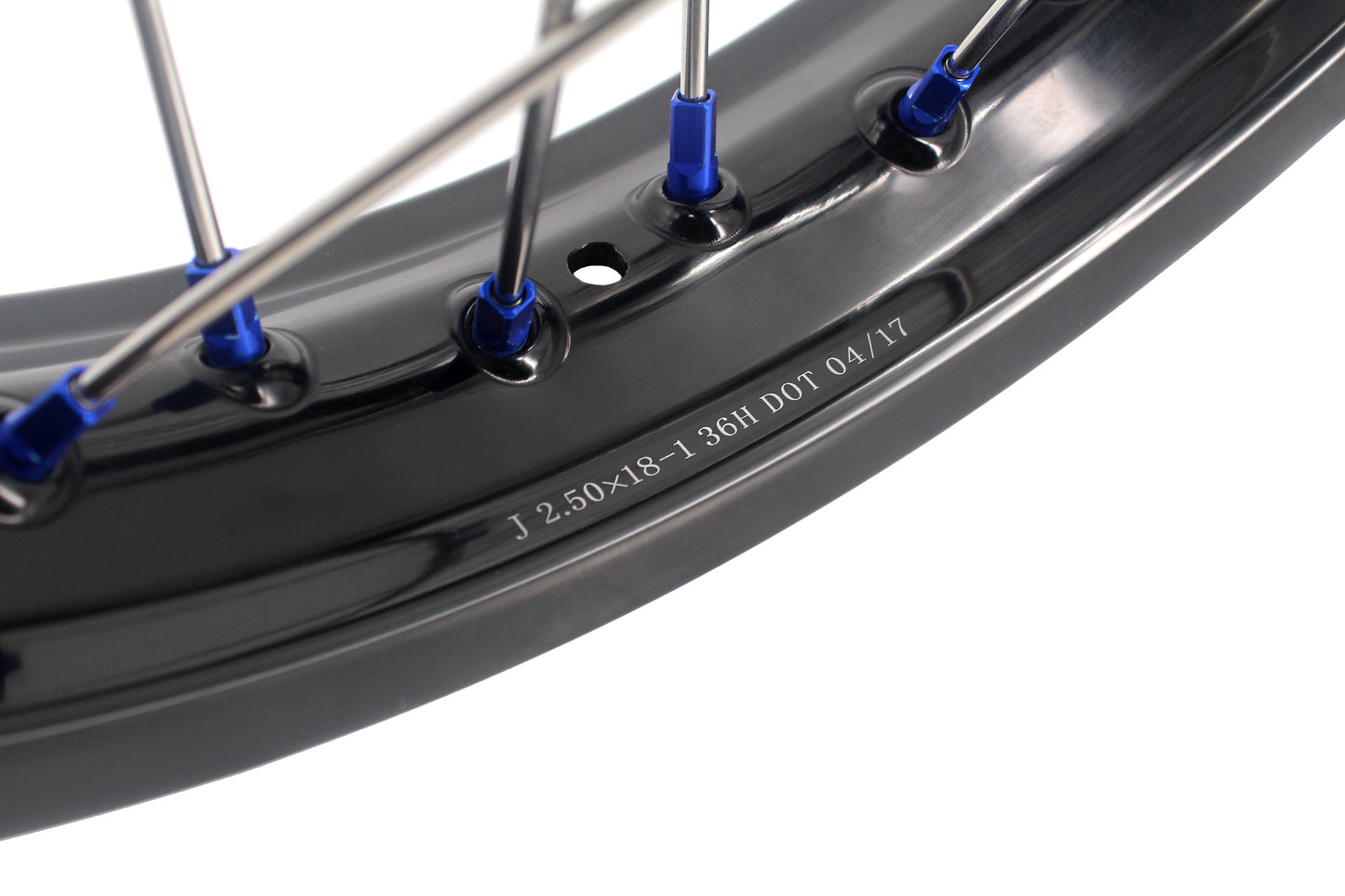 KKE 2.5*18 Motorcycle Tubed Rear Wheel Fit Yamaha Tenere 700 2019-2026 Blue CUSH drive Hub