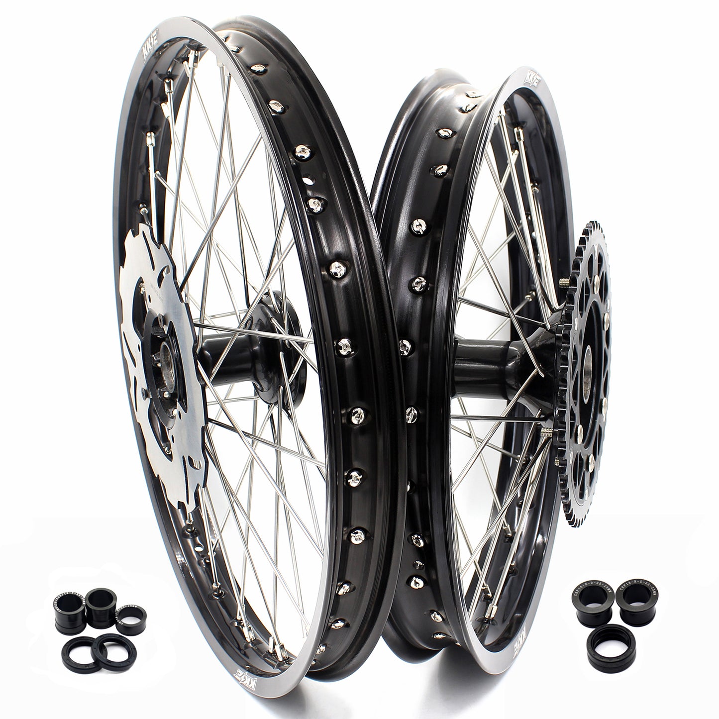 KKE For HONDA CRF250R 2014 CRF450R 2013-2014 MX 21'' 19'' Casting Dirtbike Wheels Rims Different Color Comb Available