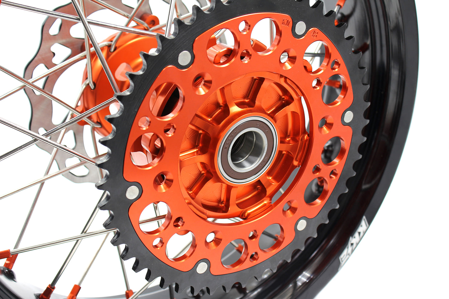KKE 17Inch CUSH Drive Supermoto Wheels Rims For KTM690 SMC 2007-2011 320MM Disc