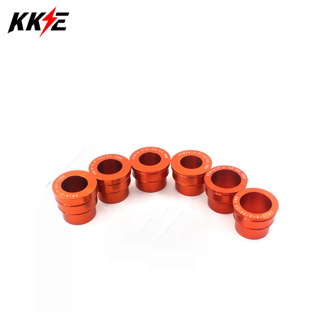 KKE Replacement Front Black/Orange Spacers Kit For KTM 125-530CC EXC EXF SX SXF 2003-2024