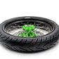 KKE 17inch KX450 KX450X KX250F 2020 KX450F 2019-2021 KX450 2019-2023 For KAWASAKI Supermoto Rims CST Tires Green
