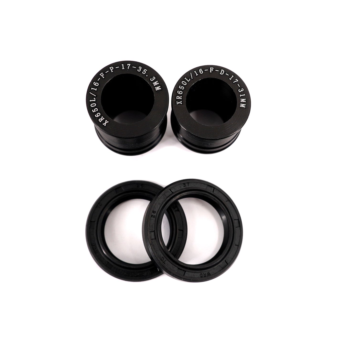 KKE Replacement Front Black Spacers For HONDA XR650L 1993-2025 Supermoto Wheels
